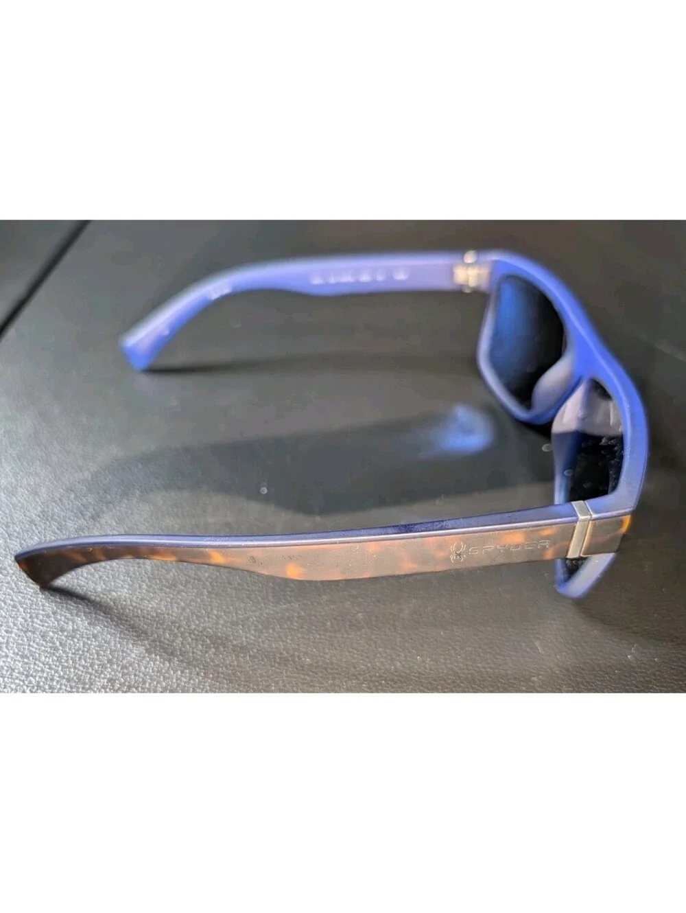 Spyder SP6014 Unisex Polarized Sunglasses Mirrored Lenses & Blue/Tortoise Frames